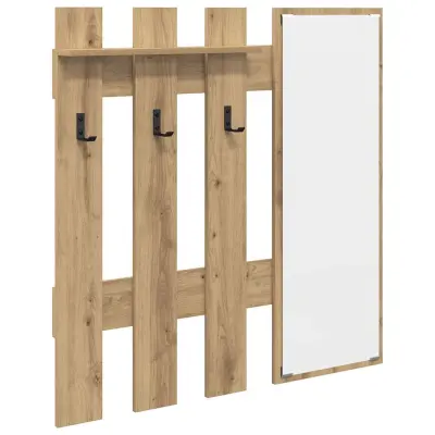 vidaXL Nadwyčajna obešalnik za plašče Umetni hrast 100 x 10 x 100 cm