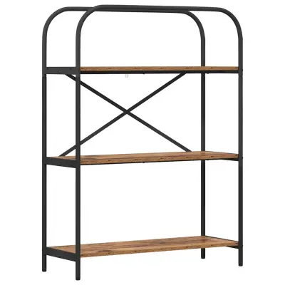 vidaXL Knjižna polica Star les 80 x 30 x 109 cm Konstruiran les