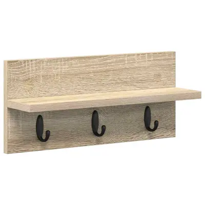 vidaXL Nadwyčajna obešalnik za plašče Sonoma hrast 40 x 10,5 x 18 cm