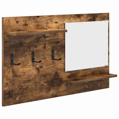 vidaXL Nadwyčajna obešalnik za plašče Dimljeni oreh 90 x 10 x 50 cm