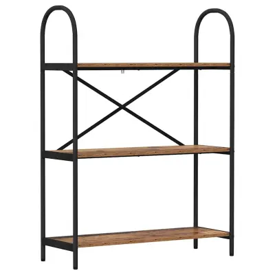 vidaXL Knjižna polica Star les 80 x 30 x 109 cm Konstruiran les