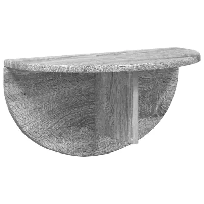 vidaXL Stenska polica Siva Sonoma 48 x 24 x 24 cm Konstruiran les