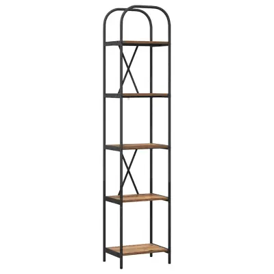 vidaXL Knjižna polica Star les 40 x 30 x 183 cm Konstruiran les