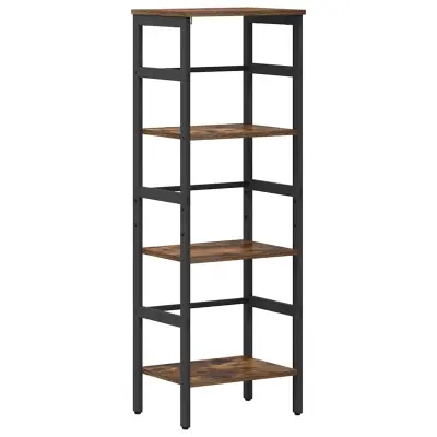 vidaXL Knjižna polica Dimljeni oreh 40 x 29,5 x 115 cm Konstruiran les