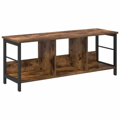 vidaXL Knjižna polica Dimljeni oreh 102 x 32 x 40,5 cm Konstruiran les