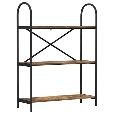 vidaXL Knjižna polica Dimljeni oreh 80 x 30 x 109 cm Konstruiran les