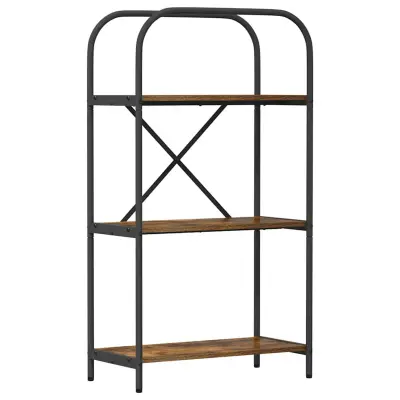 vidaXL Knjižna polica Dimljeni oreh 60 x 30 x 109 cm Konstruiran les