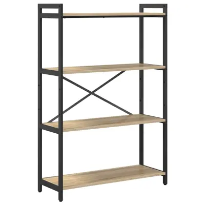 vidaXL Knjižna polica Sonoma hrast 80 x 30 x 120 cm Konstruiran les