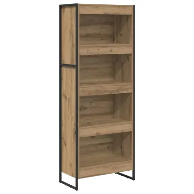 vidaXL Knjigovni omar Oreh 60 x 30 x 155 cm Konstruiran les