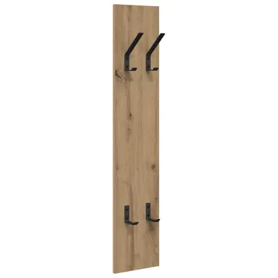vidaXL Nadwyčajna obešalnik za plašče artisan hrast 20 x 1.5 x 100 cm