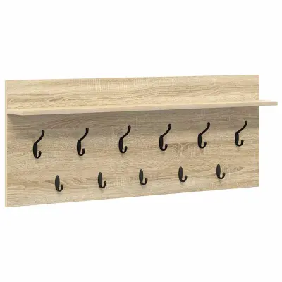 vidaXL Nadwyčajna obešalnik za plašče Sonoma hrast 100 x 40 x 12 cm