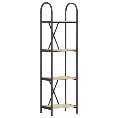 vidaXL Knjižna polica Sonoma hrast 40 x 30 x 146 cm Konstruiran les