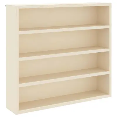 vidaXL Stenska vitrina s polico Bež 40 x 8,5 x 37 cm Konstruiran les