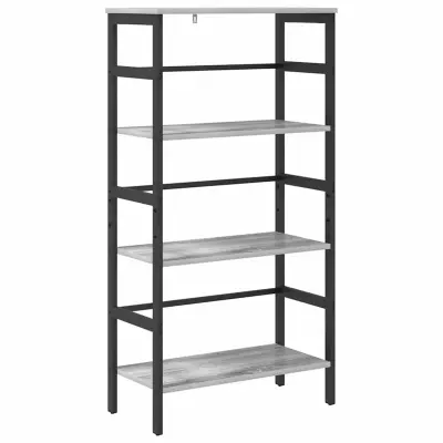 vidaXL Knjižna polica Siva Sonoma 60 x 29,5 x 115 cm Konstruiran les