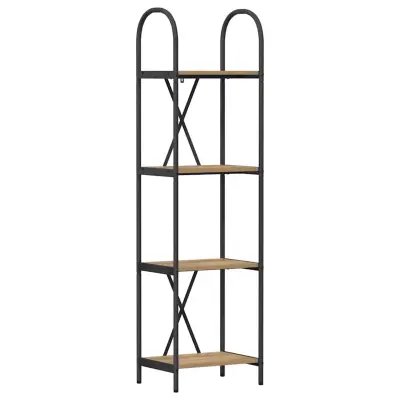 vidaXL Knjižna polica Umetni hrast 40 x 30 x 146 cm Konstruiran les