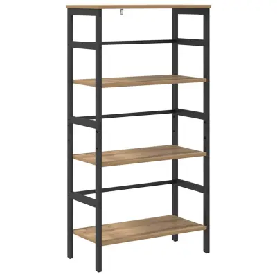 vidaXL Knjižna polica Umetni hrast 60 x 29,5 x 115 cm Konstruiran les