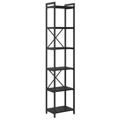 vidaXL Knjižna polica Črna Orehovina 40 x 30 x 189,5 cm