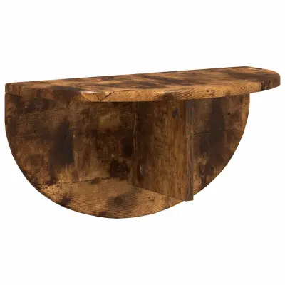 vidaXL Stenska polica Dimljeni oreh 48 x 24 x 24 cm Konstruiran les