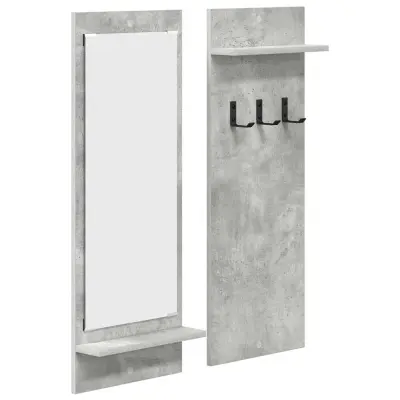 vidaXL Nadwyčajna obešalnik za plašče Betonsko siva 70 x 10 x 90 cm