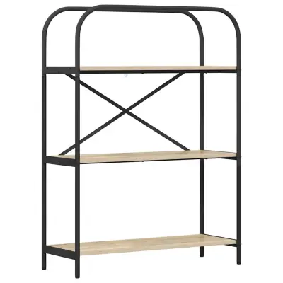 vidaXL Knjižna polica Sonoma hrast 80 x 30 x 109 cm Konstruiran les