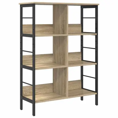 vidaXL Knjižna polica Sonoma hrast 82 x 32 x 112 cm Konstruiran les