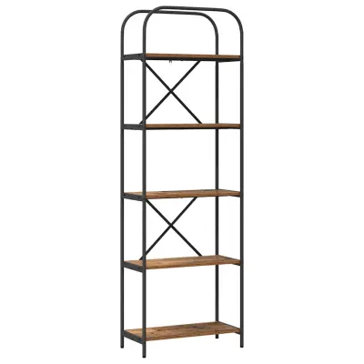 vidaXL Knjižna polica Star les 60 x 30 x 183 cm Konstruiran les