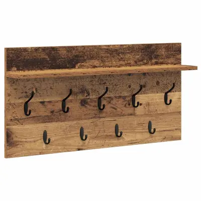 vidaXL Nadwyčajna obešalnik za plašče Star les 80 x 40 x 12 cm