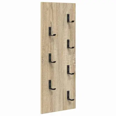 vidaXL Nadwyčajna obešalnik za plašče Sonoma hrast 30 x 1,5 x 80 cm