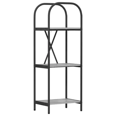 vidaXL Knjižna polica Siva Sonoma 40 x 30 x 109 cm Konstruiran les