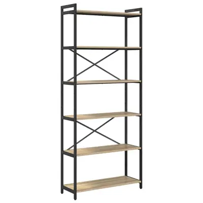 vidaXL Knjižna polica Sonoma hrast 80 x 30 x 189,5 cm Konstruiran les