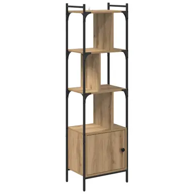 vidaXL Knjižna omara Umetni hrast 44,5 x 30 x 154,5 cm Konstruiran les