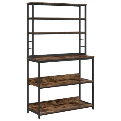 vidaXL Kuhinjska polica Dimljeni oreh 100 x 40 x 168 cm