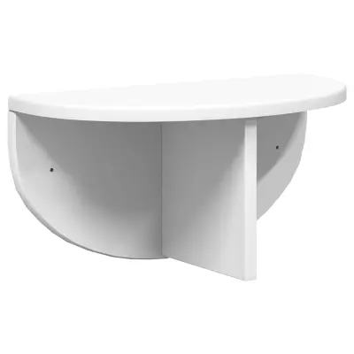 vidaXL Stenska polica Bela 38 x 19 x 19 cm Konstruiran les