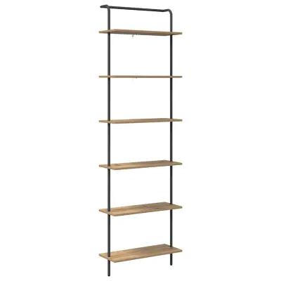 vidaXL Knjižna polica Umetni hrast 60 x 24 x 203 cm Konstruiran les