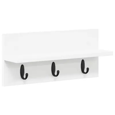 vidaXL Nadwyčajna obešalnik za plašče Bela 40 x 10,5 x 18 cm