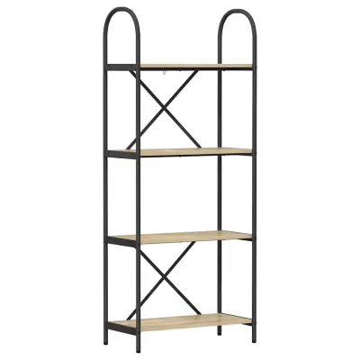 vidaXL Knjižna polica Sonoma hrast 60 x 30 x 146 cm Konstruiran les