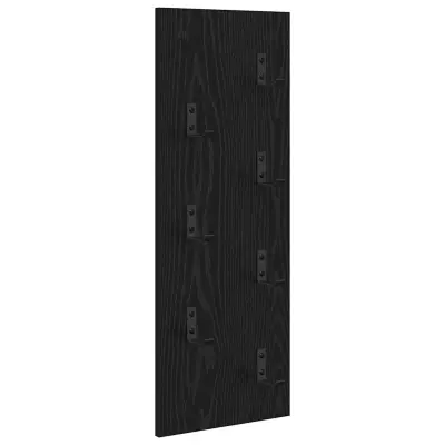 vidaXL Nadwyčajna obešalnik za plašče Črna Orehovina 30 x 1,5 x 80 cm