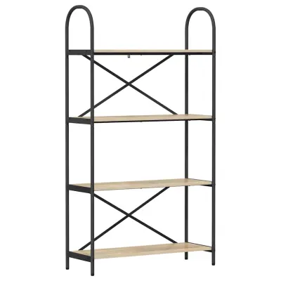 vidaXL Knjižna polica Sonoma hrast 80 x 30 x 146 cm Konstruiran les