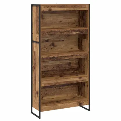 vidaXL Knjigovni omar 2 pcs Star les 80 x 30 x 155 cm Konstruiran les