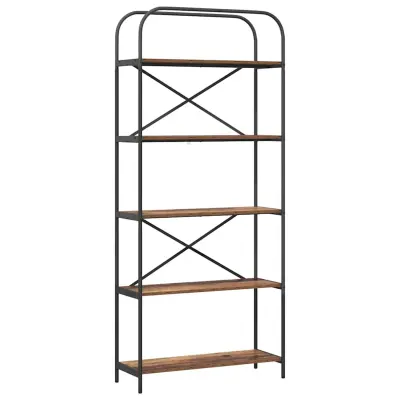 vidaXL Knjižna polica Star les 80 x 30 x 183 cm Konstruiran les