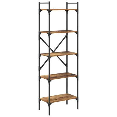 vidaXL Knjižna omara Star les 56 x 32 x 174 cm Konstruiran les