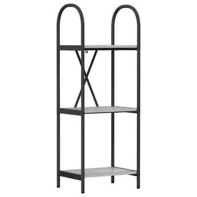 vidaXL Knjižna polica Siva Sonoma 40 x 30 x 109 cm Konstruiran les