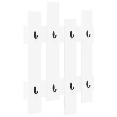 vidaXL Nadwyčajna obešalnik za plašče Bela 60 x 3 x 82 cm