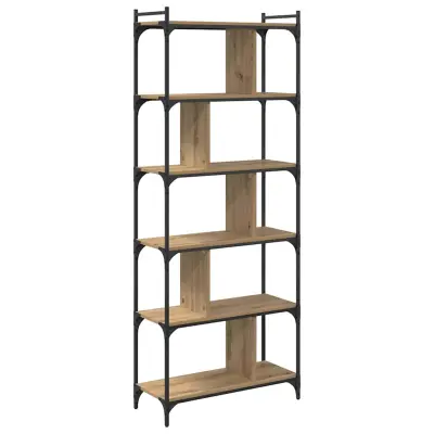 vidaXL Knjižna omara artisan hrast 76 x 32 x 192 cm Konstruiran les