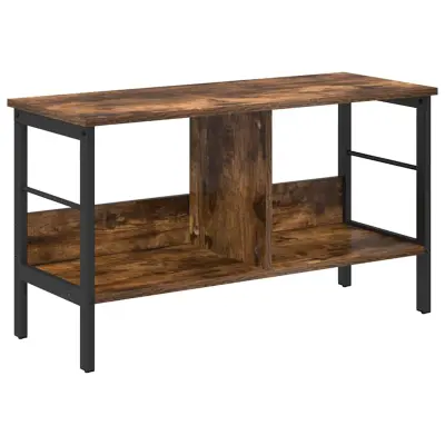 vidaXL Knjižna polica Dimljeni oreh 82 x 32 x 47 cm Konstruiran les