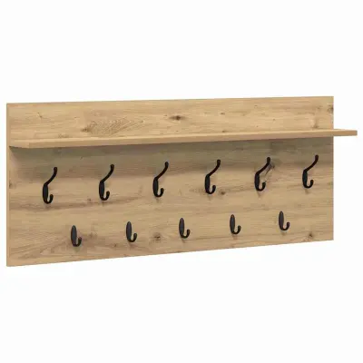 vidaXL Nadwyčajna obešalnik za plašče Umetni hrast 100 x 40 x 12 cm