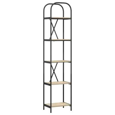 vidaXL Knjižna polica Sonoma hrast 40 x 30 x 183 cm Konstruiran les