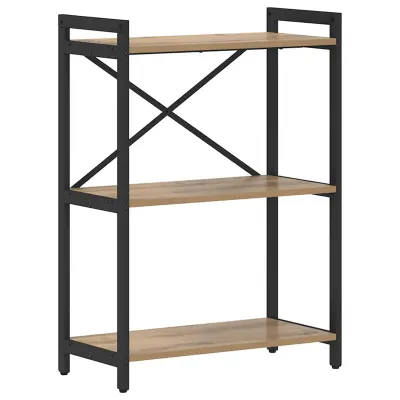 vidaXL Knjižna polica Umetni hrast 60 x 30 x 85 cm Konstruiran les