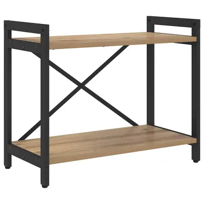 vidaXL Knjižna polica Umetni hrast 60 x 30 x 50 cm Konstruiran les