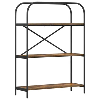 vidaXL Knjižna polica Dimljeni oreh 80 x 30 x 109 cm Konstruiran les